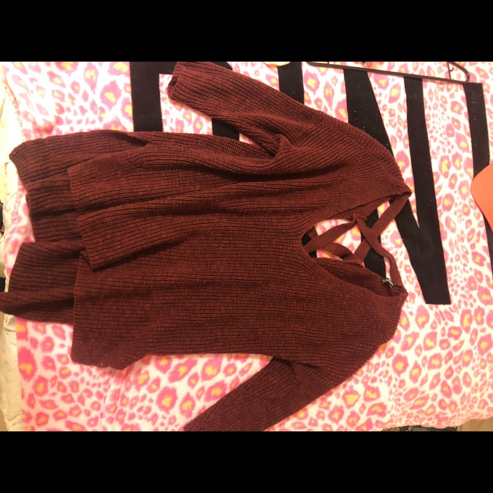 Express maroon sweater